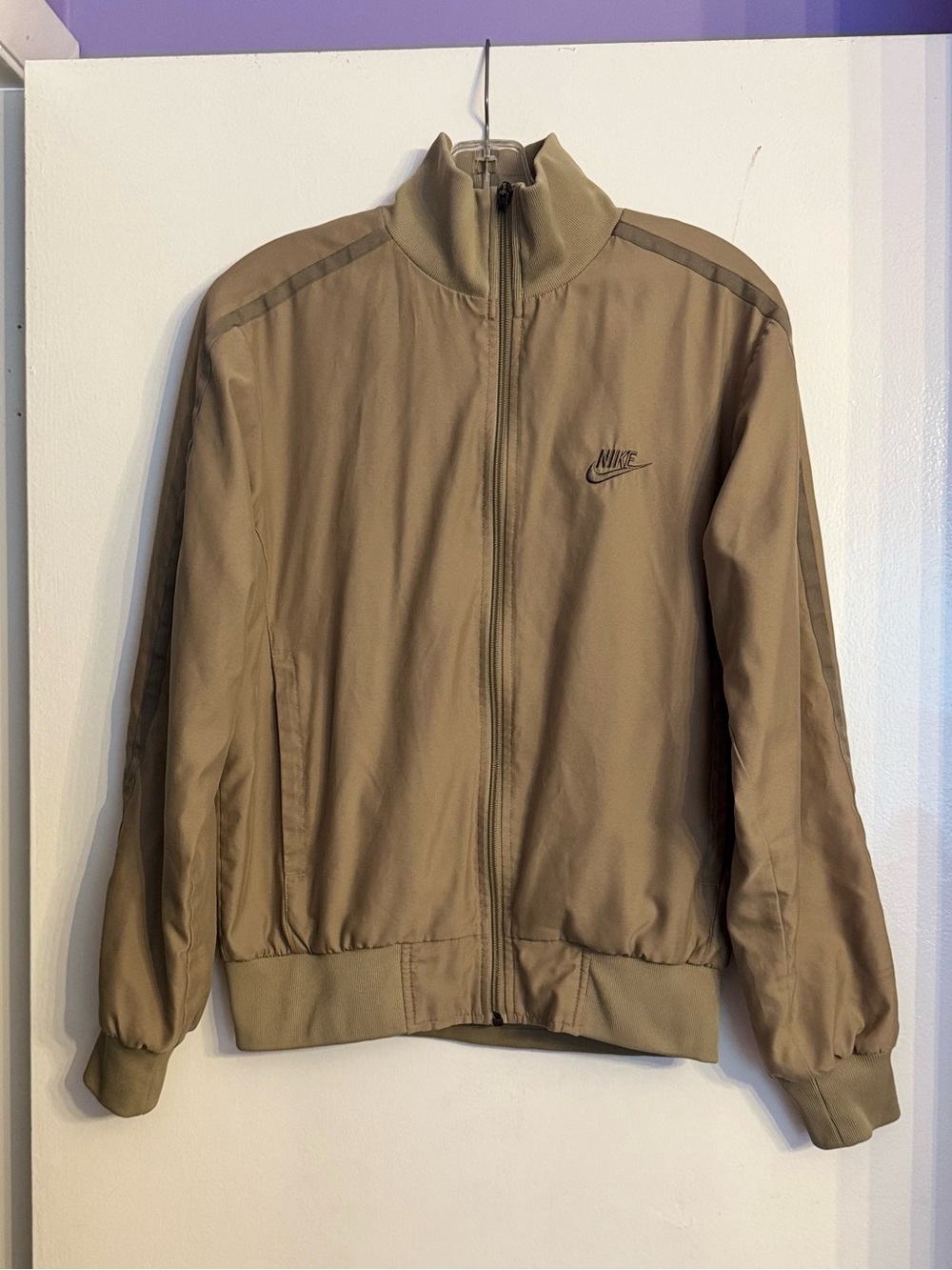 Nike Men's Tan Windbreaker Jacket